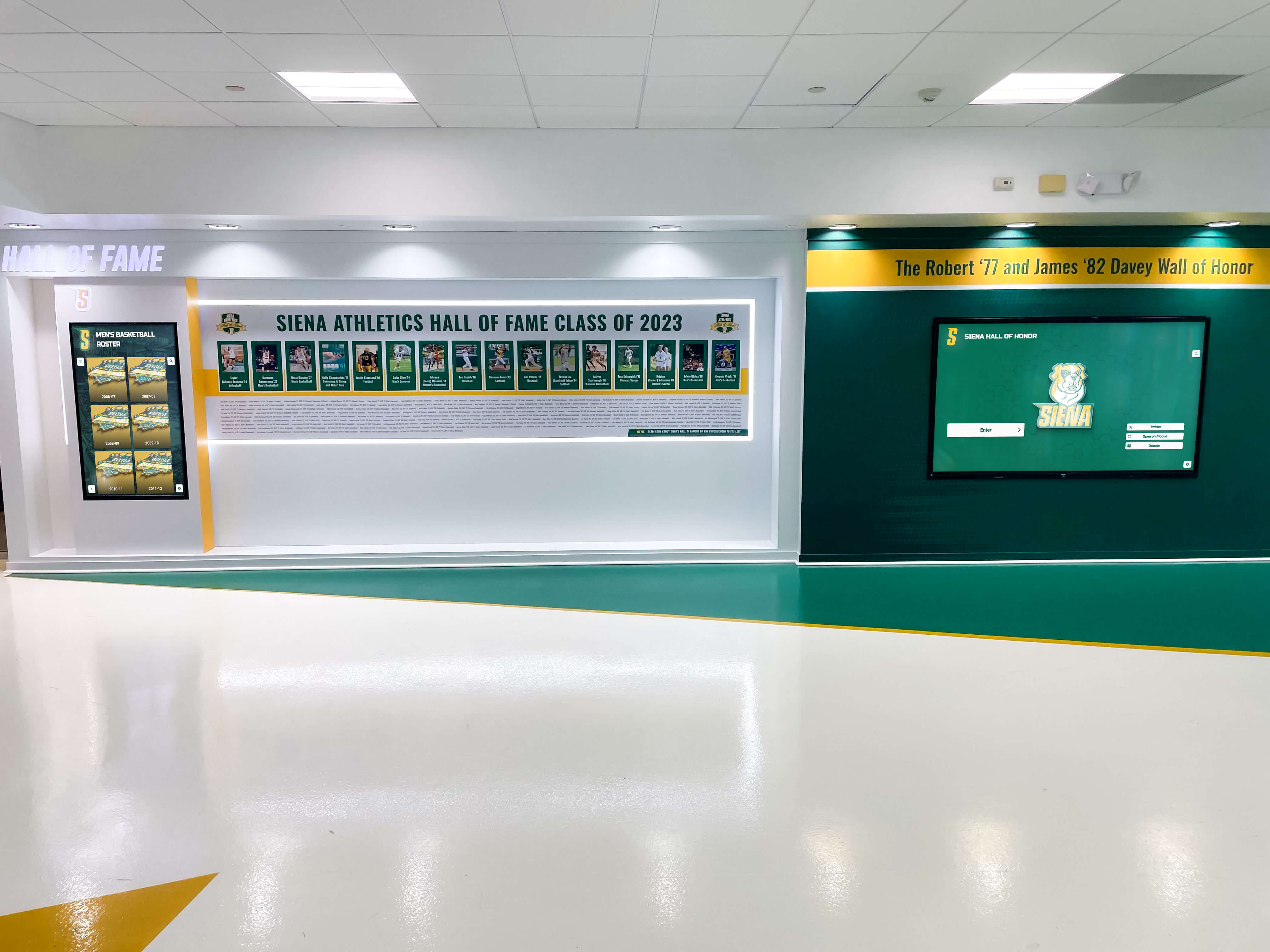 Comprehensive athletic recognition installation